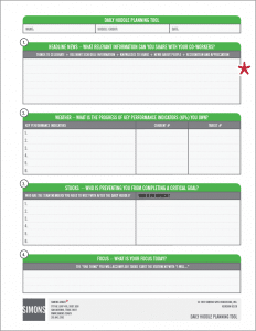 Daily Huddle Planning Tool